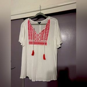 Torrid size 2 peasant blouse worn once